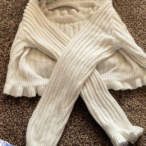 SHEIN Cropped White Sweater Tube Top